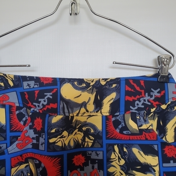 R.D.S. SPACE GIRL Z 90'S VINTAGE SUPER HERO COMIC GRAPHIC MINI SKIRT WOMEN S/M - Picture 3 of 8